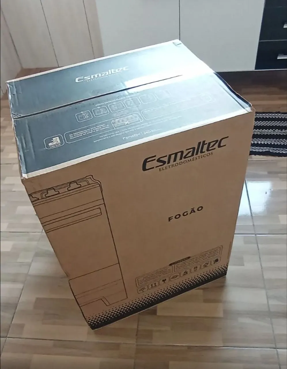 Fogão Esmaltec 4 Bocas mesa inox preto novo na caixa 