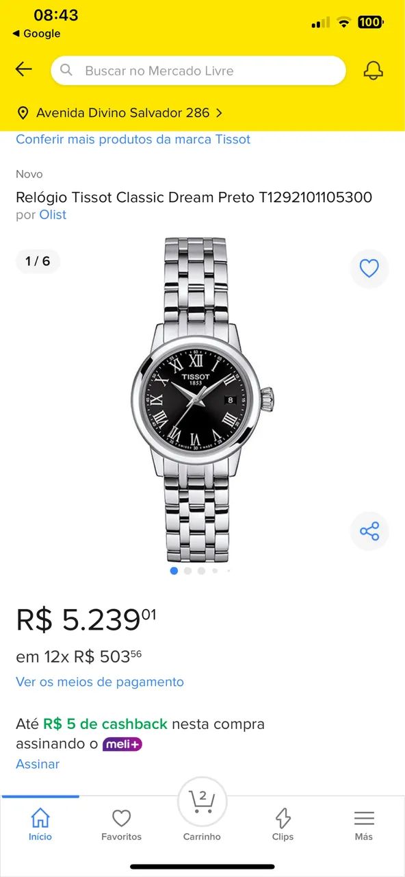 Relógio Tissot unissex  - Foto 5