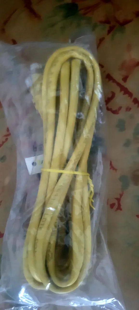 CABO DE REDE UTP RJ45 AMARELO  - Foto 3