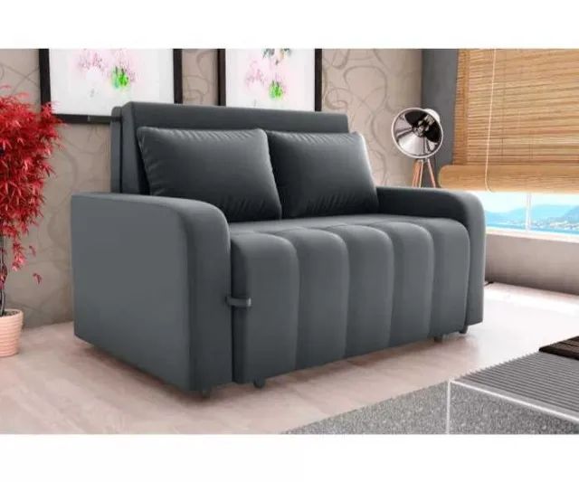 Sofá Cama Amora Veludo 1,38m Novo Varios modelos
