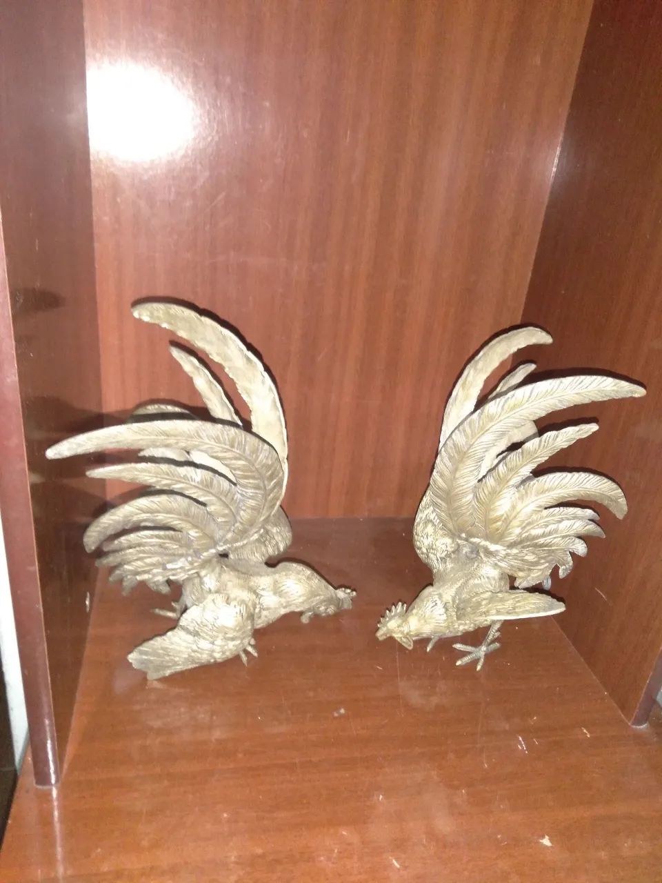 Par de Galos em Bronze
