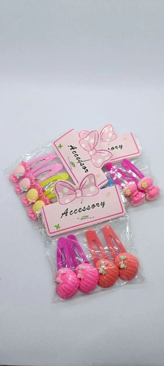 Kit de Acessórios para Cabelo Infantil - 3 Pacotinhos com 4 unidades cada - Foto 3