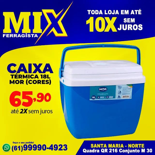 Caixa Térmica 18 Litros Mor Cores Diversos