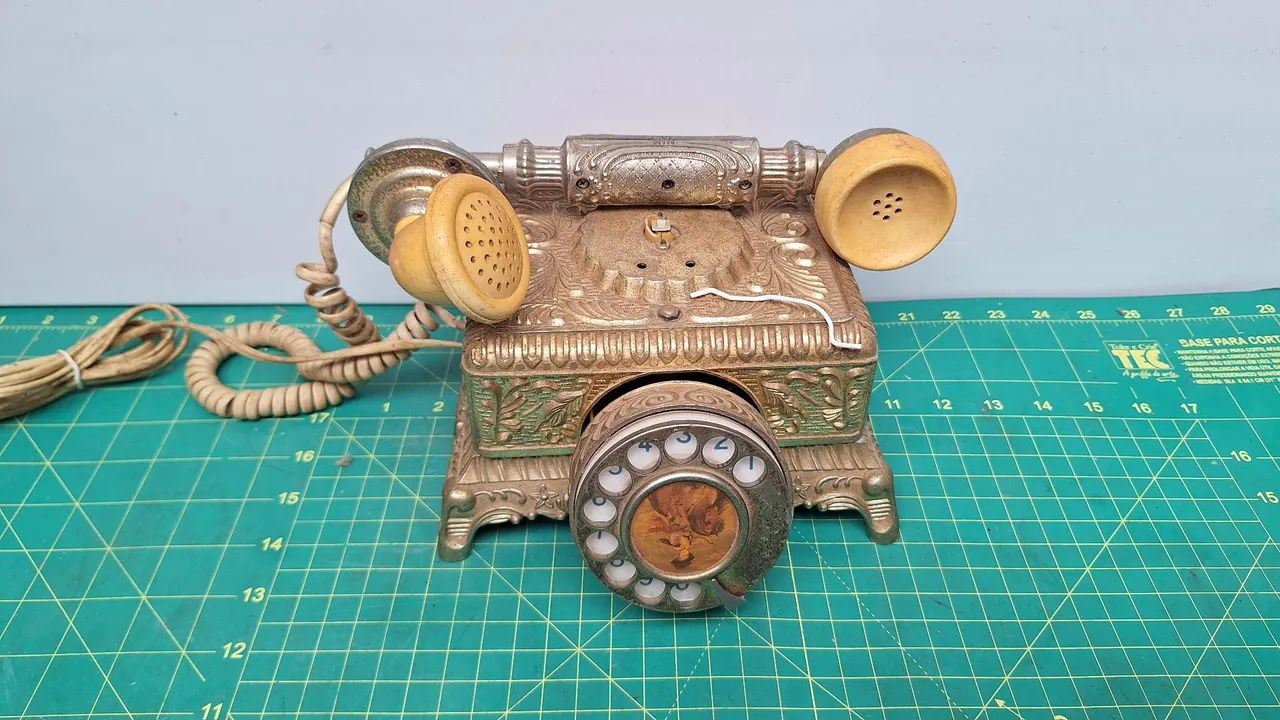 Telefone de mesa vintage Dong Jun barroco vitoriano ornamentado