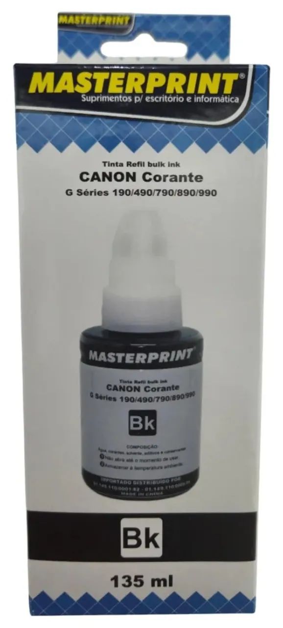 Kit 4 Tintas Gi190 Para Canon G1900 G3111 G3102 G3010 Gi-190 - Foto 2