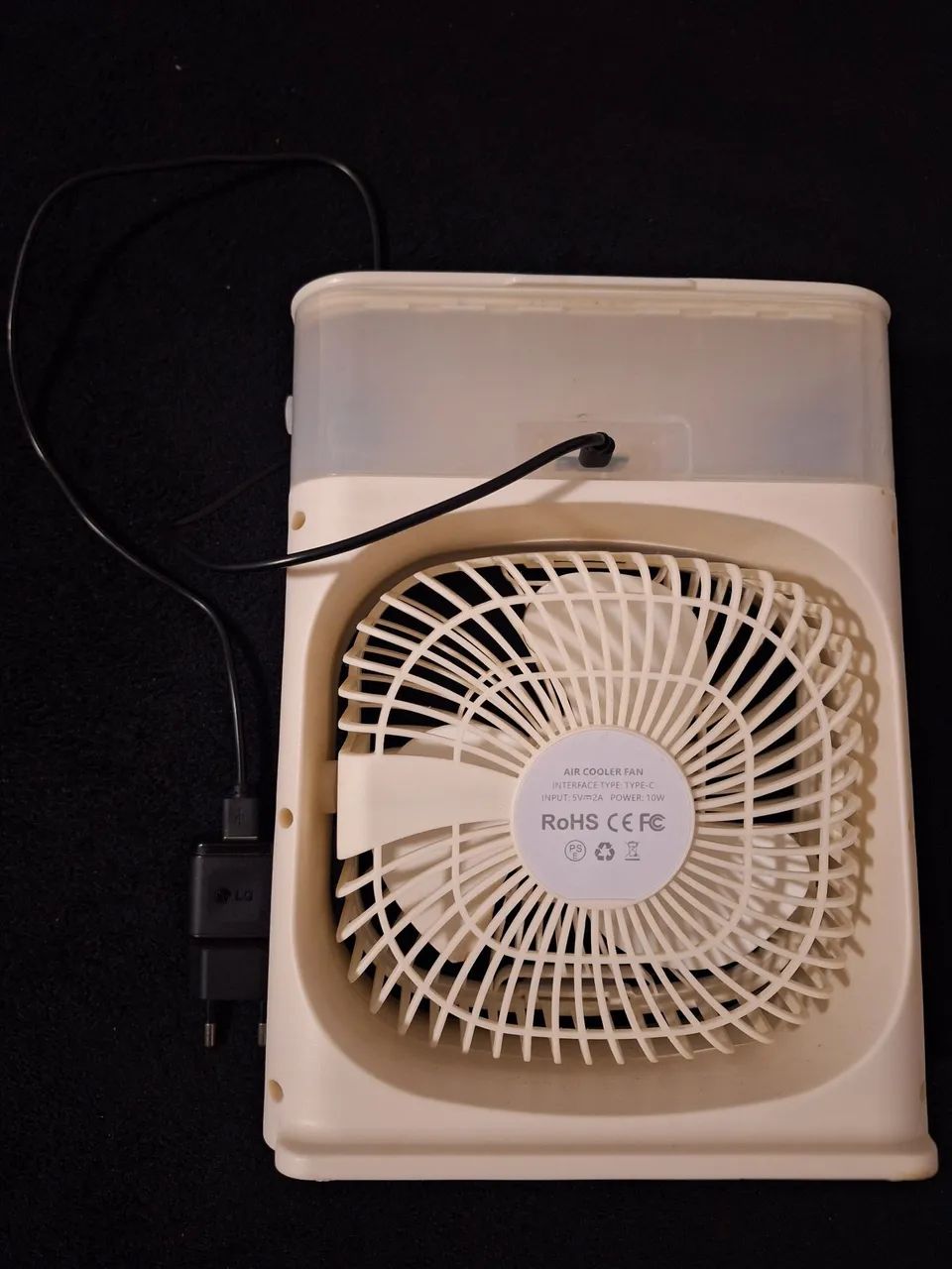 Ventilador de Mesa Portátil com Luz LED - Foto 2