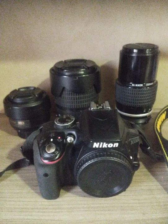 Câmera DSLR Nikon D3300 com Lentes, inclui 2 baterias e carregador. - Foto 5