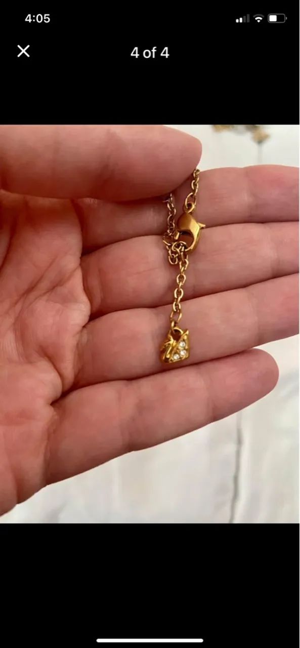 Colar de Swarovski doroudo Novo Importado EUA  - Foto 4