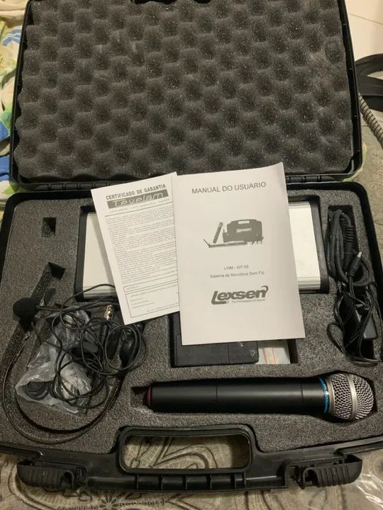Kit Microfone Sem Fio Lexsen LWM-K158 Profissional  - Foto 5