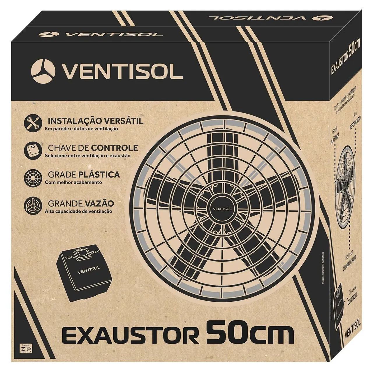 Exaustor Comercial Premium 50 cm 1/4CV 127v e 220v Ventisol - Foto 5