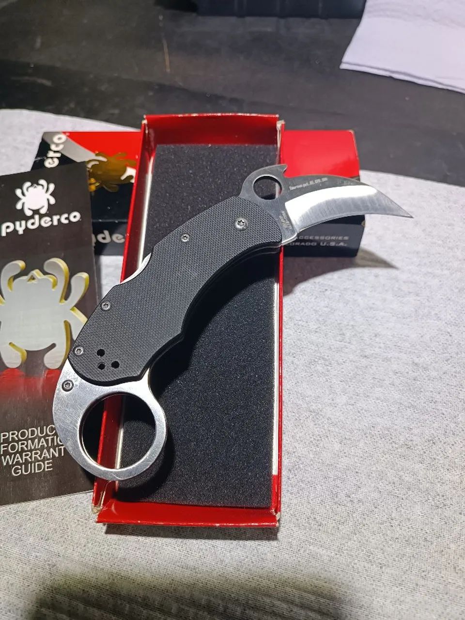 Canivete Spyderco Karahawk karambit. - Foto 3