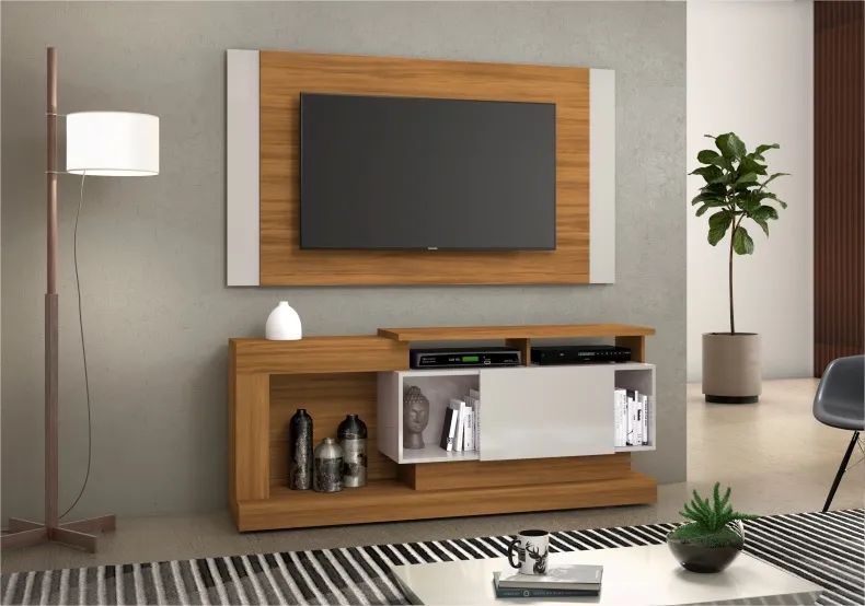Rack para TV com Painel Moderno