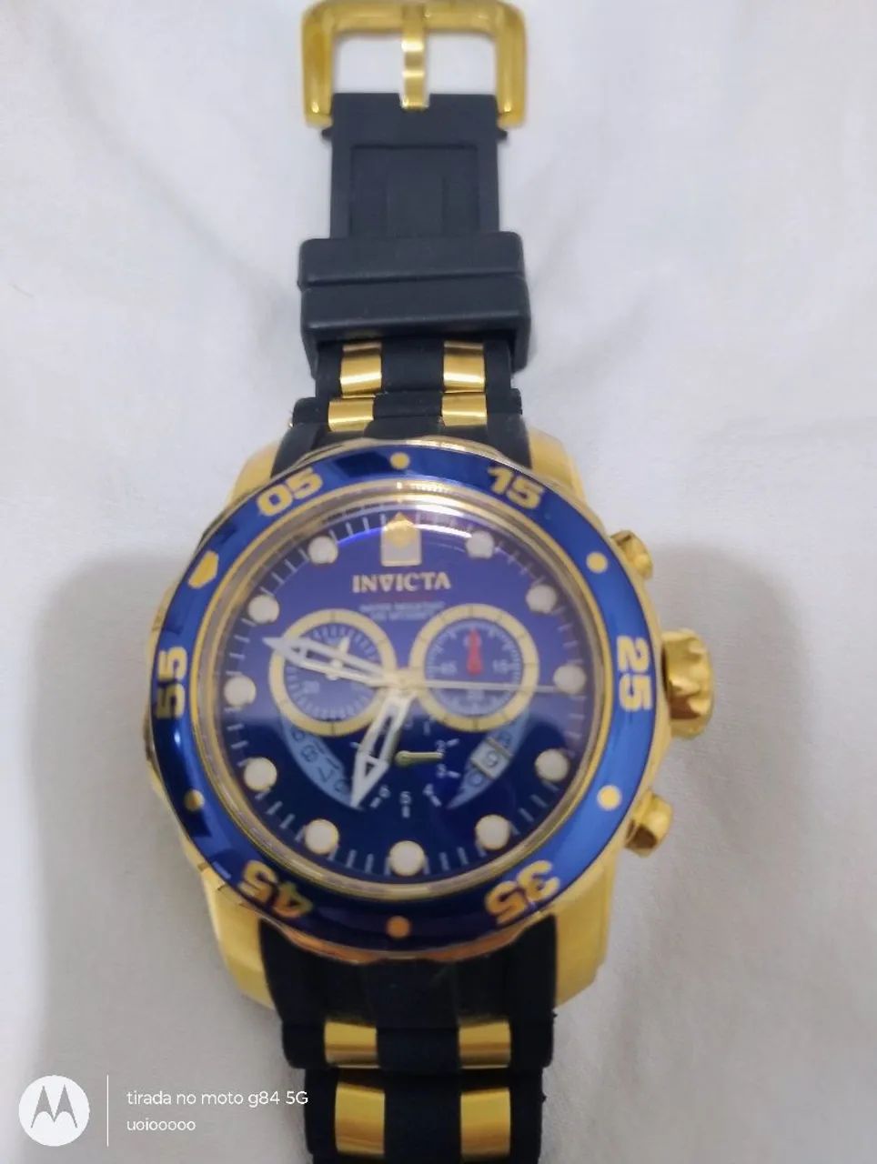 Relógio Invicta fundo azul  W/R 100 MT modelo NR 6983 - Foto 3