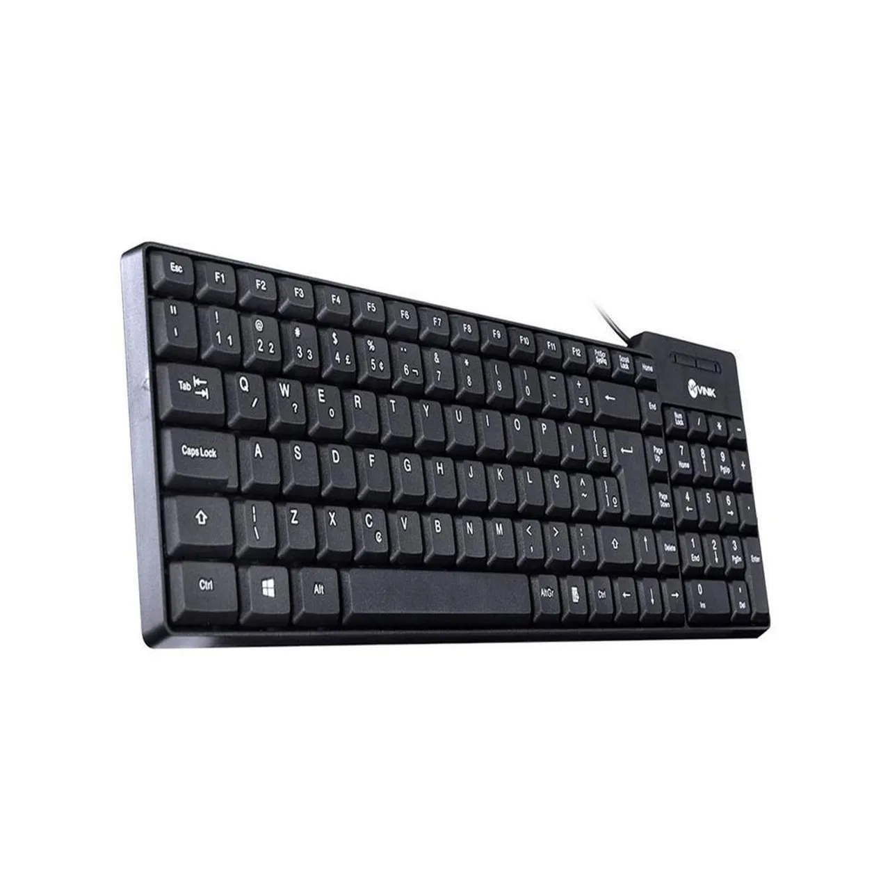 Teclado Office Usb Compacto Dynamic Abnt2 Cabo 1.8M Preto - Dt150