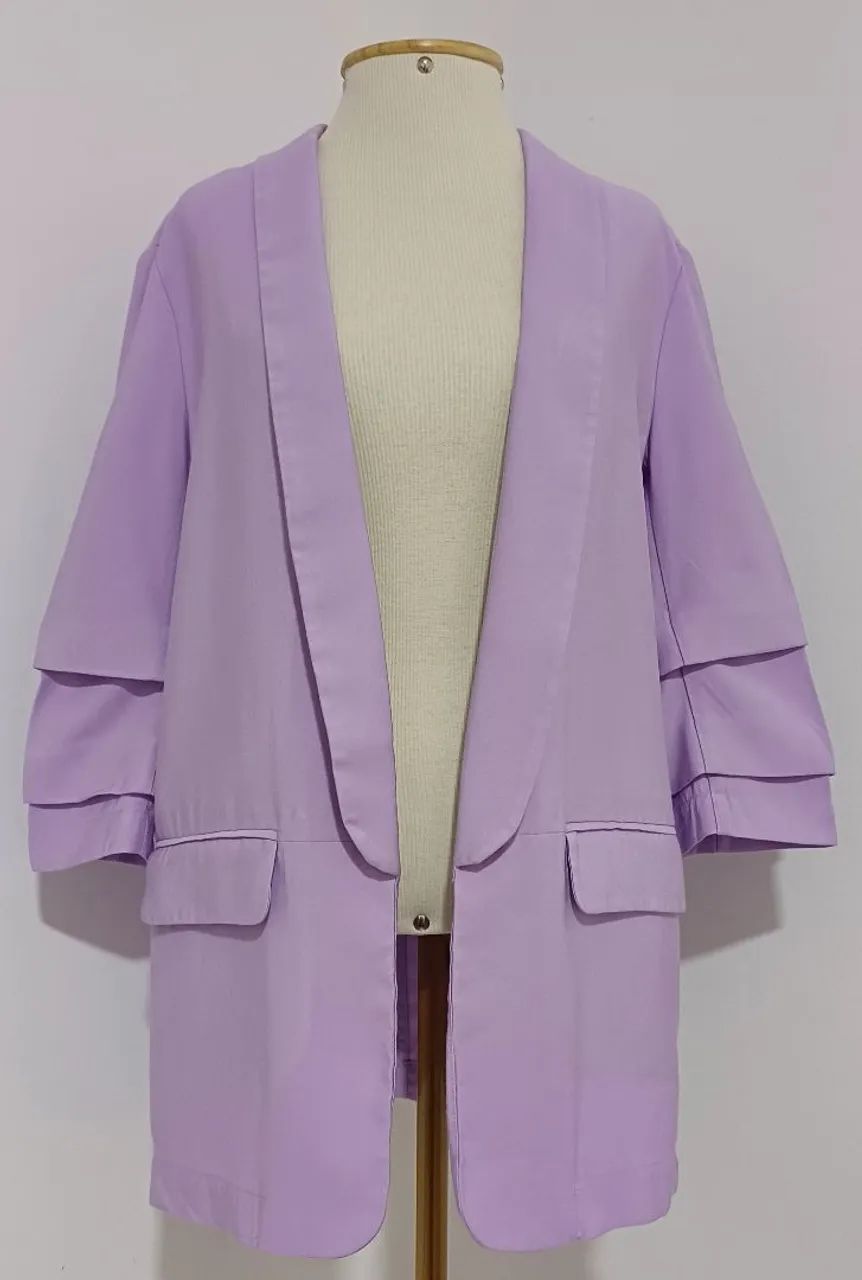Blazer Alongado Feminino Lilás - Clockhouse C&A