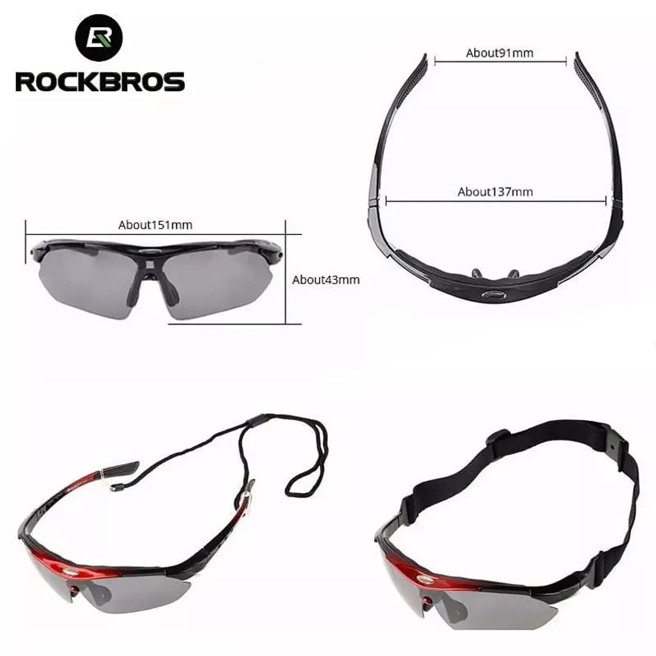 Óculos de proteção 5 lentes ciclismo  - Foto 5