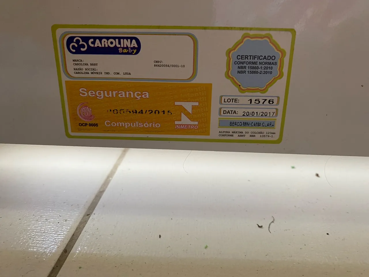Berço Mini Cama Clara Carolina Baby