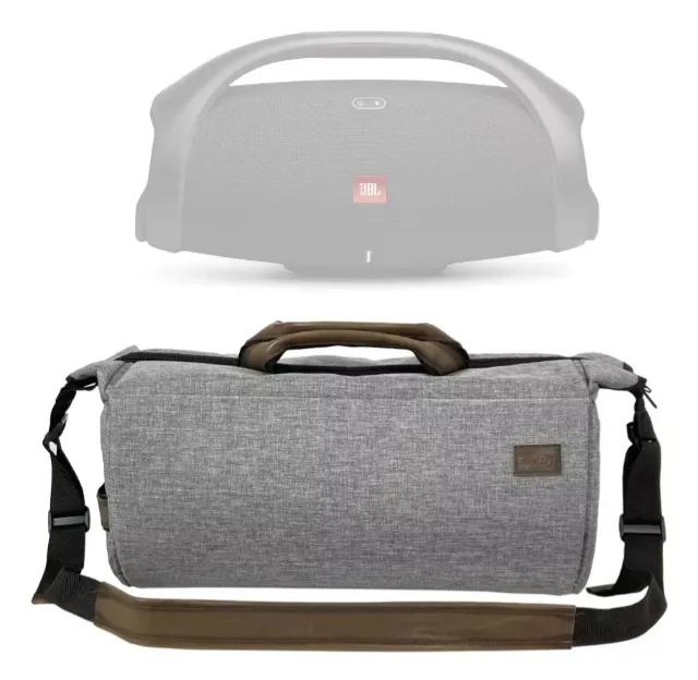 Case Estojo Bolsa Mala JBL Boombox 1, 2 e 3 - Cinza