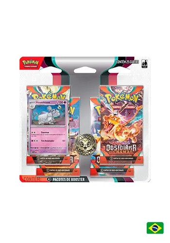 Blister Quádruplo Pokemon - Obsidiana em Chamas