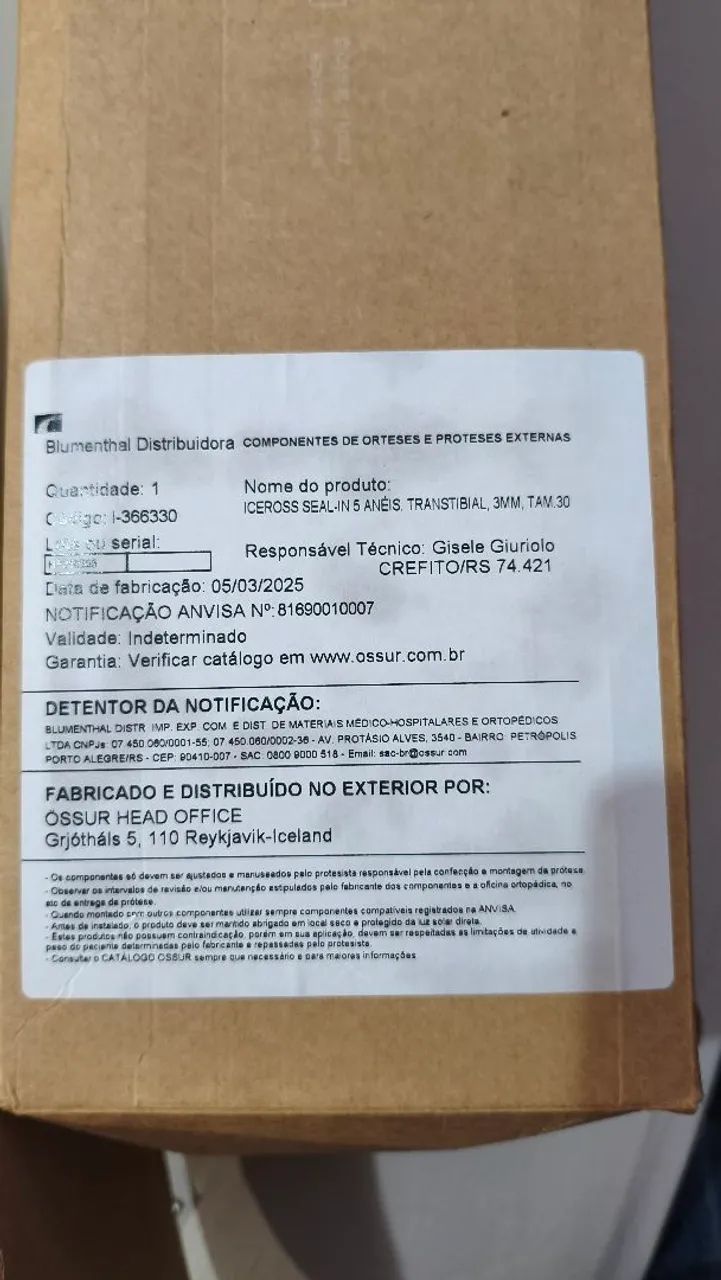 Liner Iceross Seal-in 5 anéis / transtibial - Foto 3