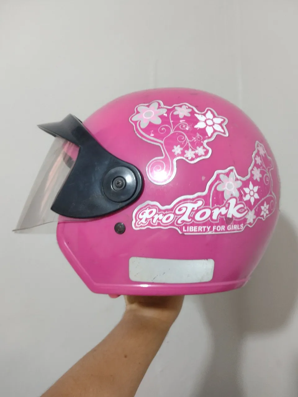 Capacete Rosa Pro Tork Liberty para Meninas