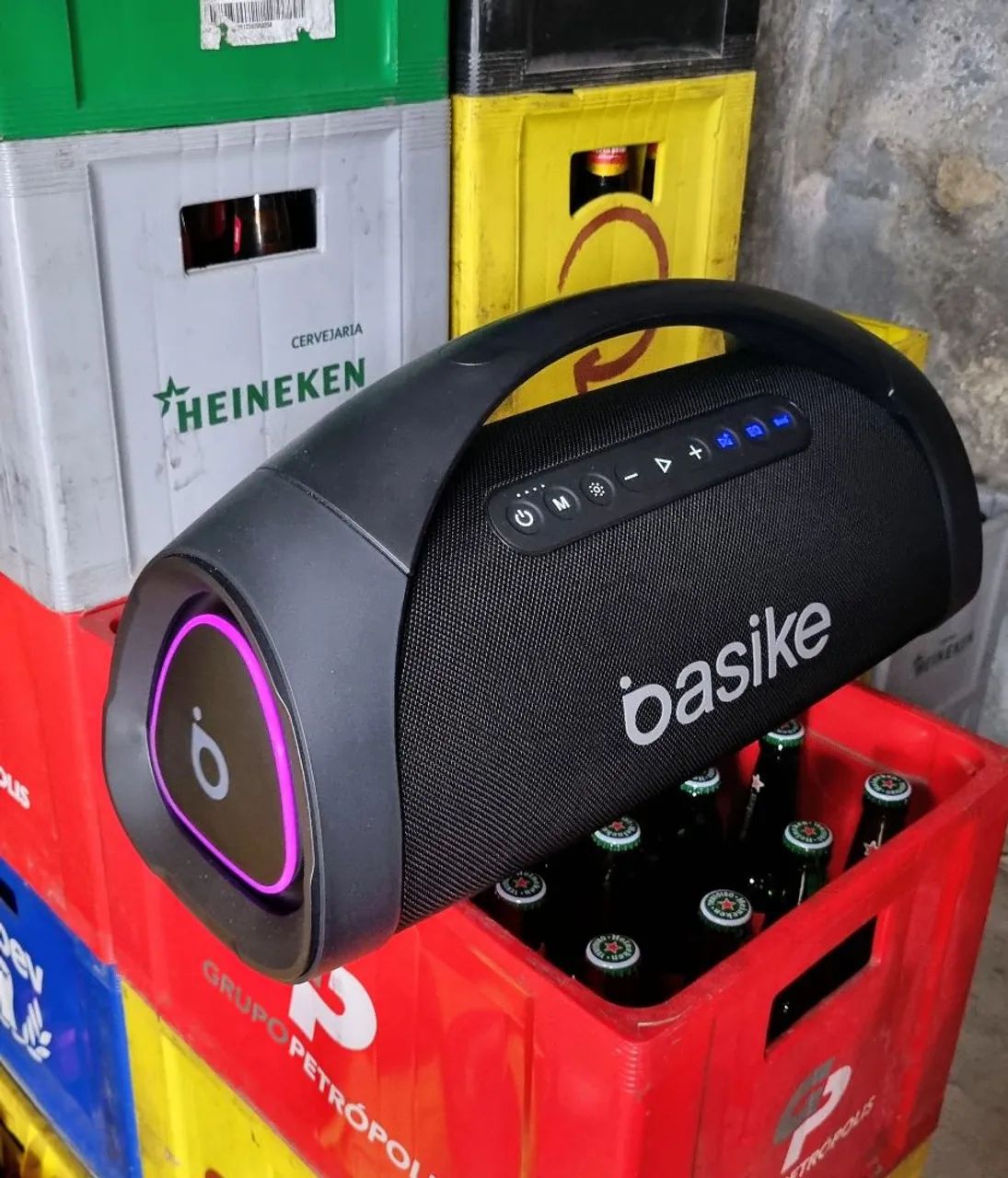 Boombox Basike 300w top GRAVE da um couro em jbl - Foto 3