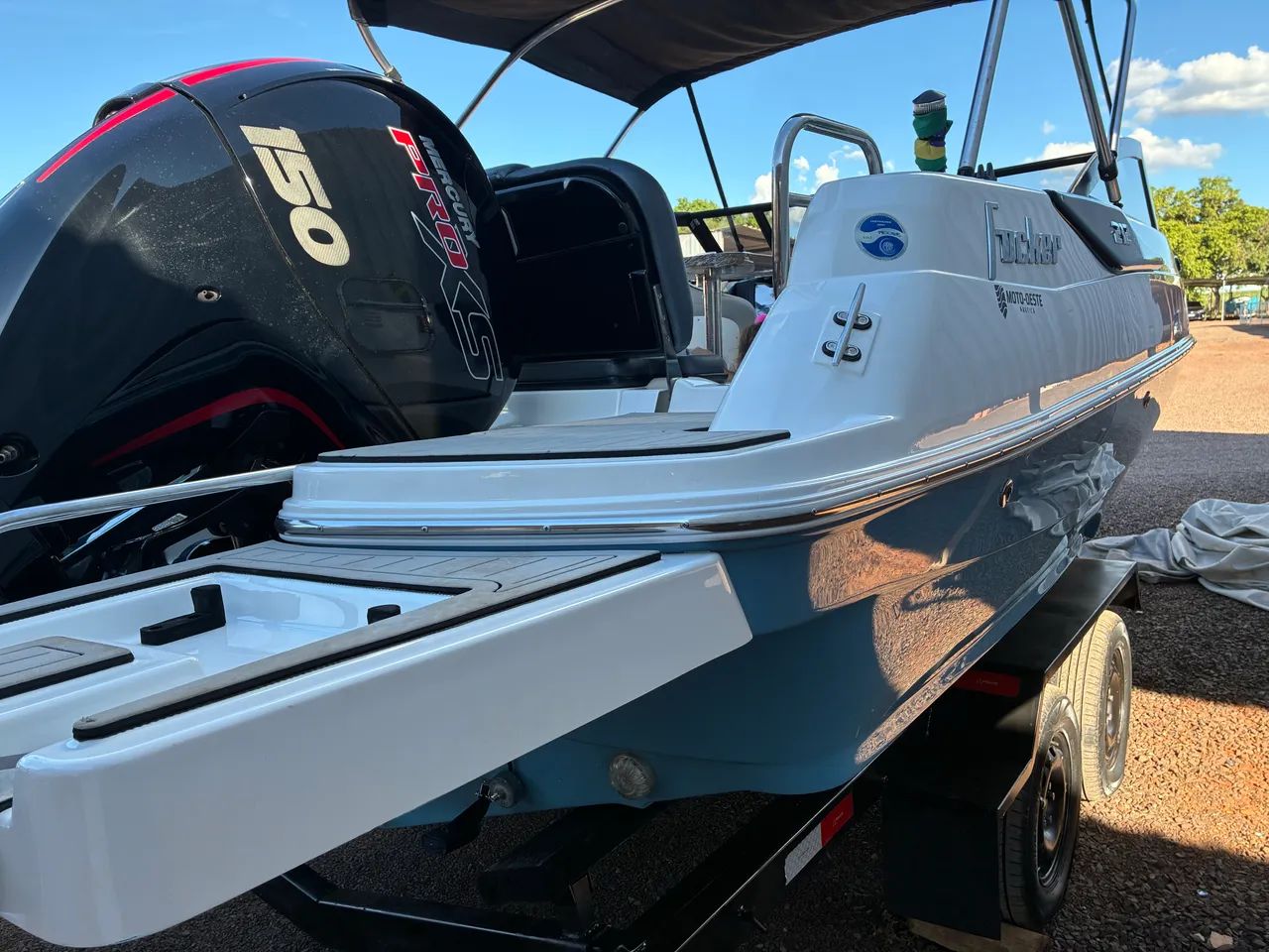 Lancha ano 2022 focker 212 com mercury 150 pro xs  - Foto 5