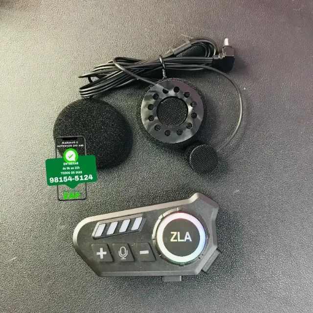 Fone Bluetooth Para Capacete Externo - Entrega Rápida 