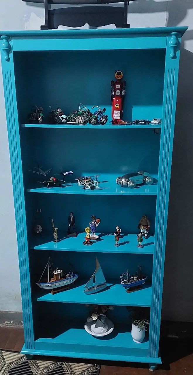 Kit: Recamier + Estante Azul - Foto 5