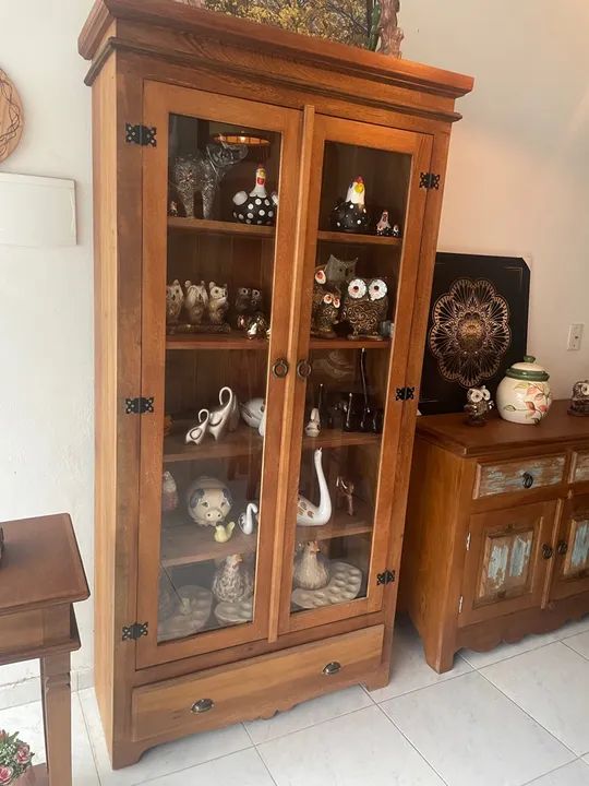 Cristaleira em madeira  - Foto 5