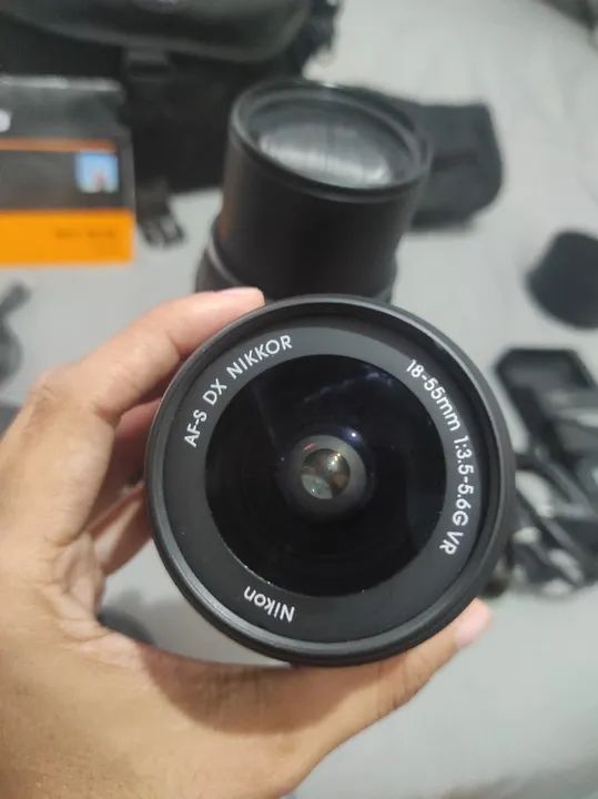 Câmera Nikon D3200 2 lentes 5336 clicks - Foto 2
