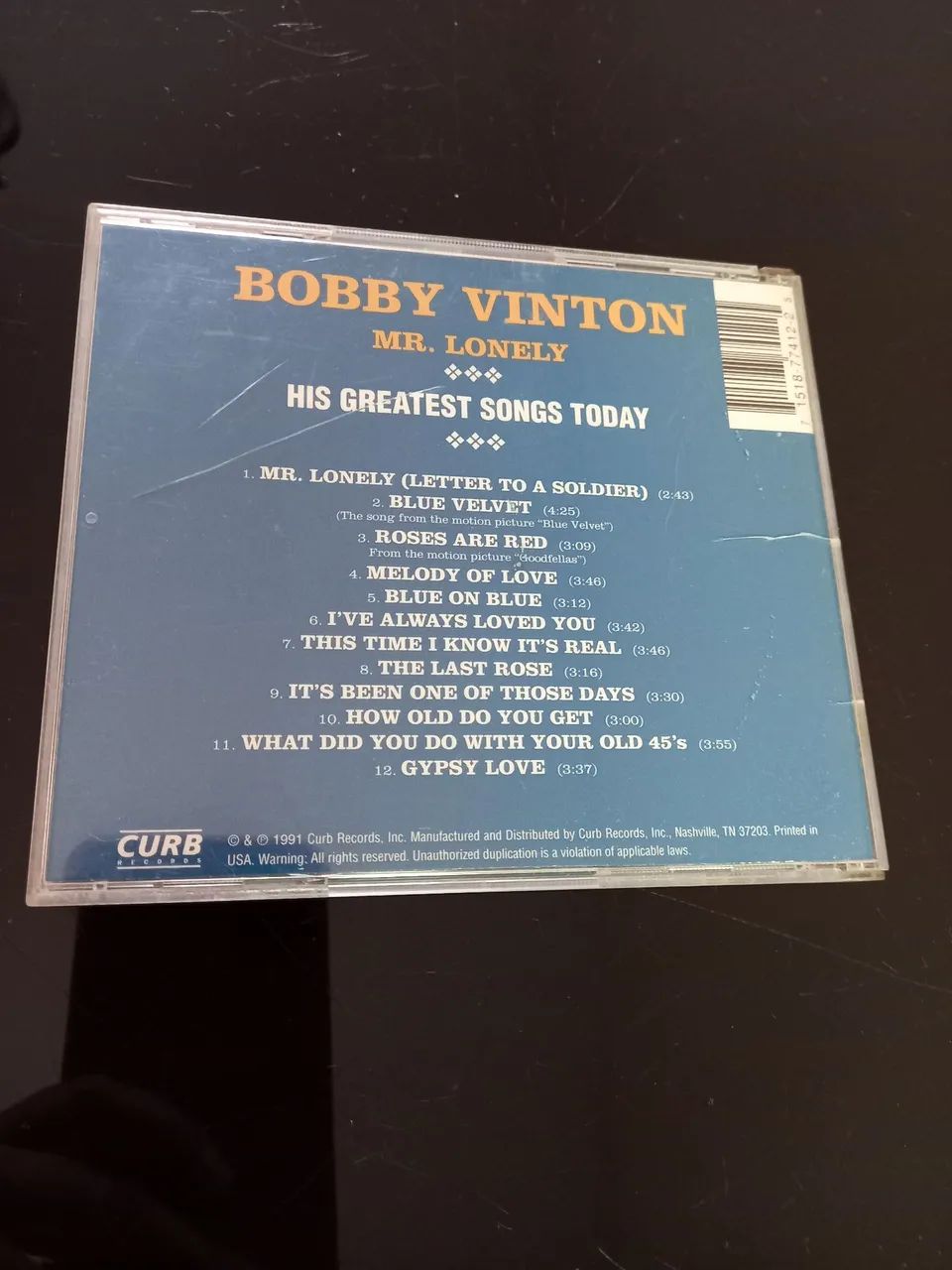 CD Bobby Vinton - Mr. Lonely: His Greatest Songs Today - Foto 2