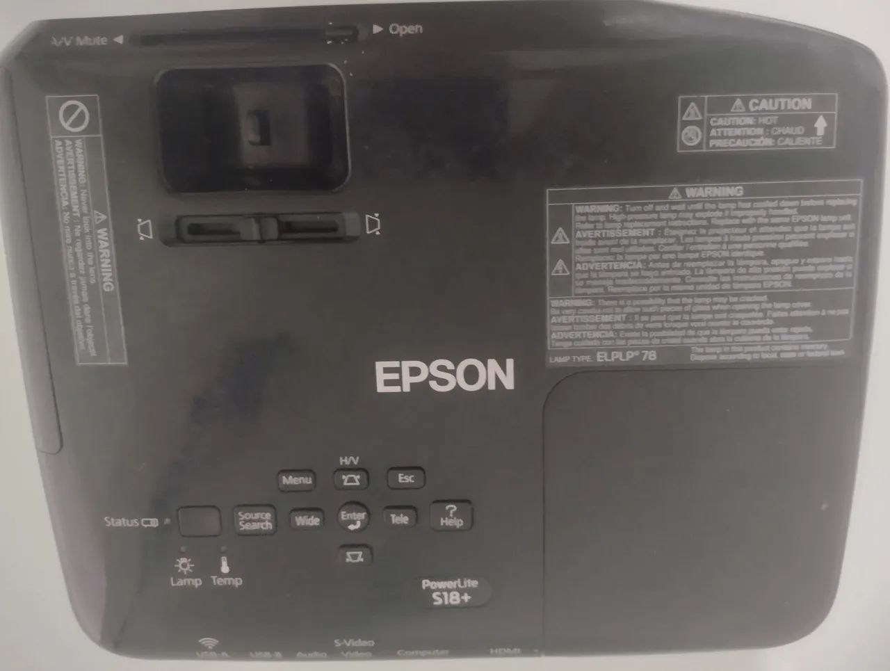 Projetor Power Lite S18 -  Excelente estado! - Foto 2