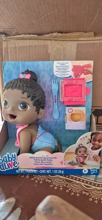 Boneca Baby Alive Hora de Comer - Nova