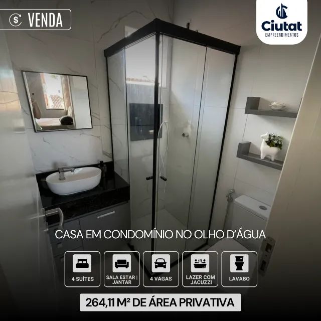 Vendo Casa em Condomínio no Olho D'Água - Foto 5