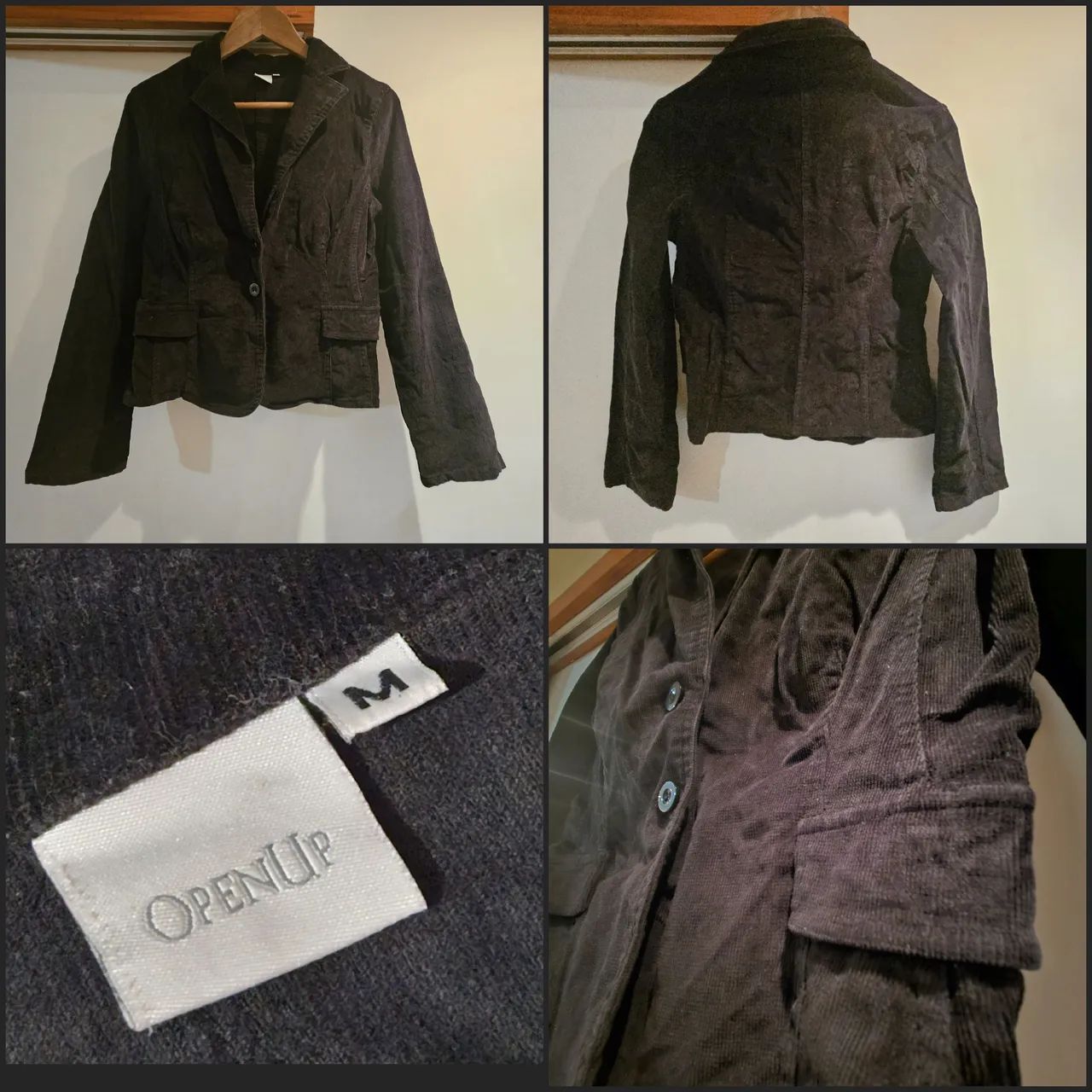 Blazer de Veludo Cotelê OpenUp M