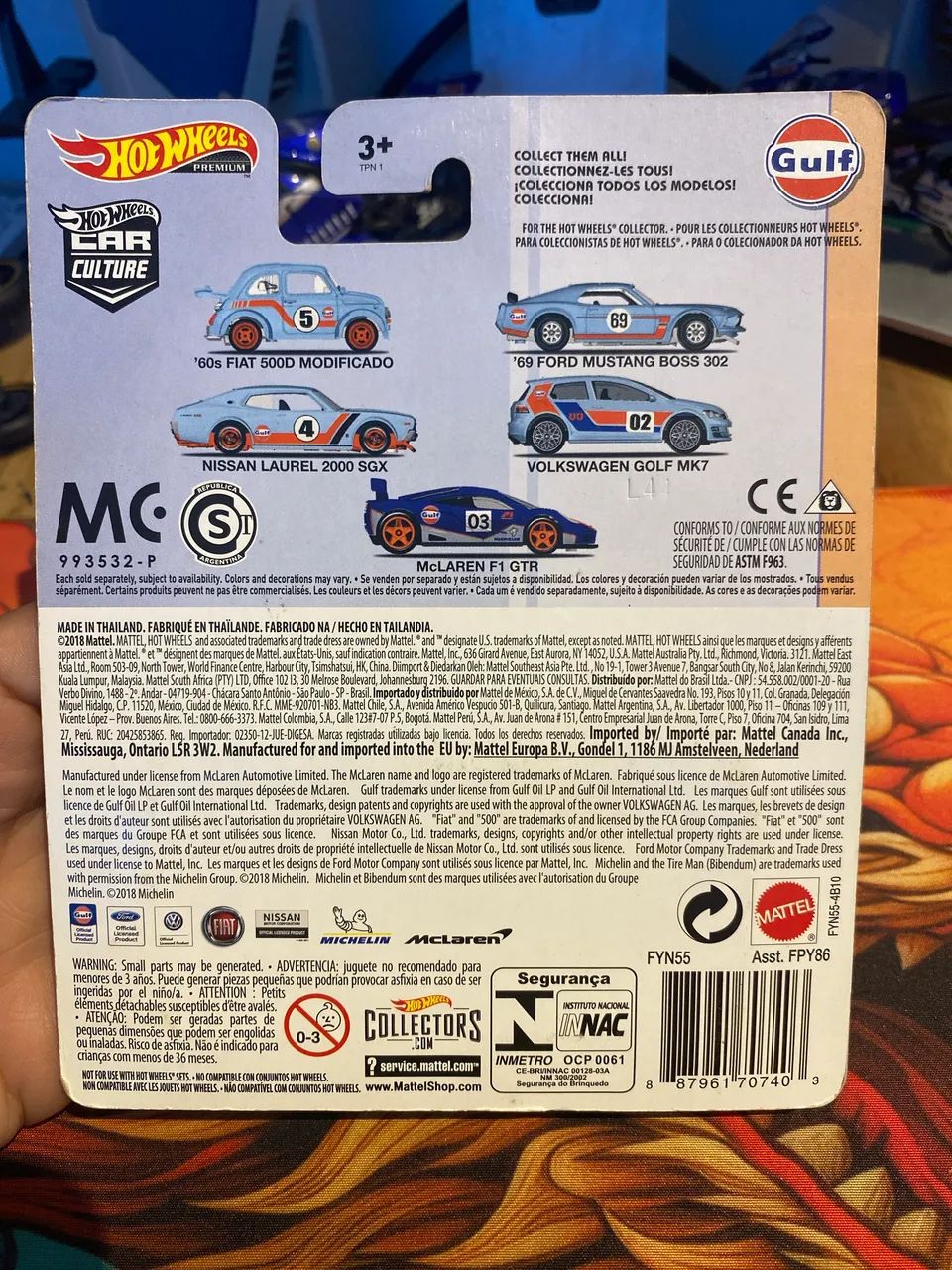 Hot Wheels Premium McLaren F1  Gtr Gulf  - Foto 3
