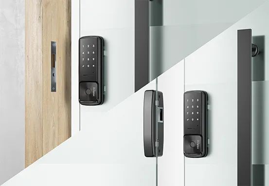FECHADURA DIGITAL INTELIGENTE PARA PORTAS DE VIDRO MFR 4000 - MIBOSMART