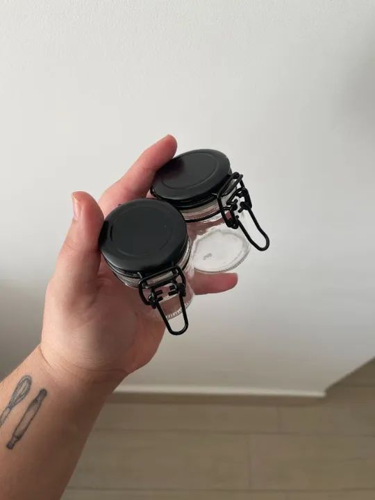 Mini potes herméticos de vidro - Foto 2