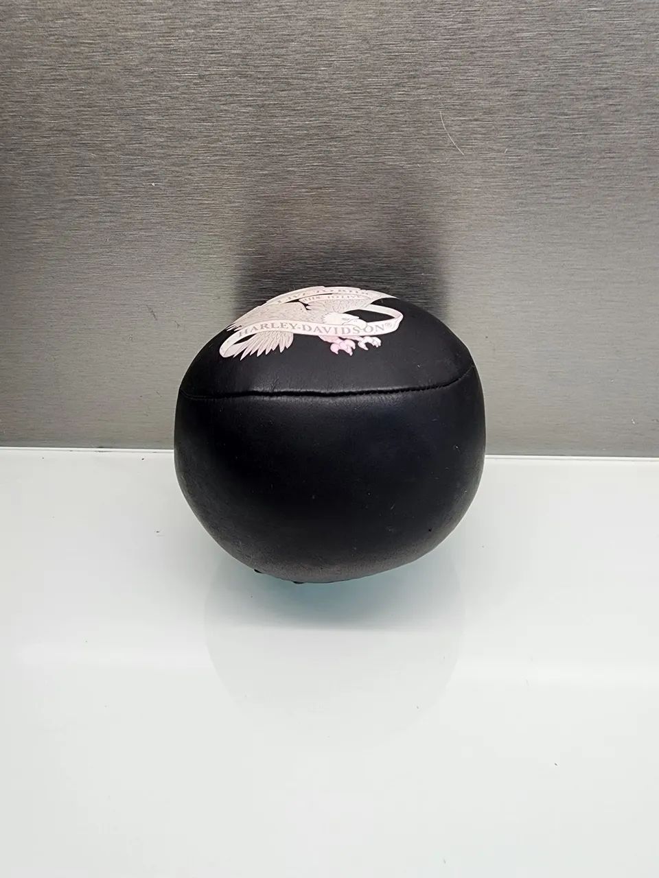 Primeira Bola do bebê de couro da  Harley-Davidson 10cm  - Foto 5