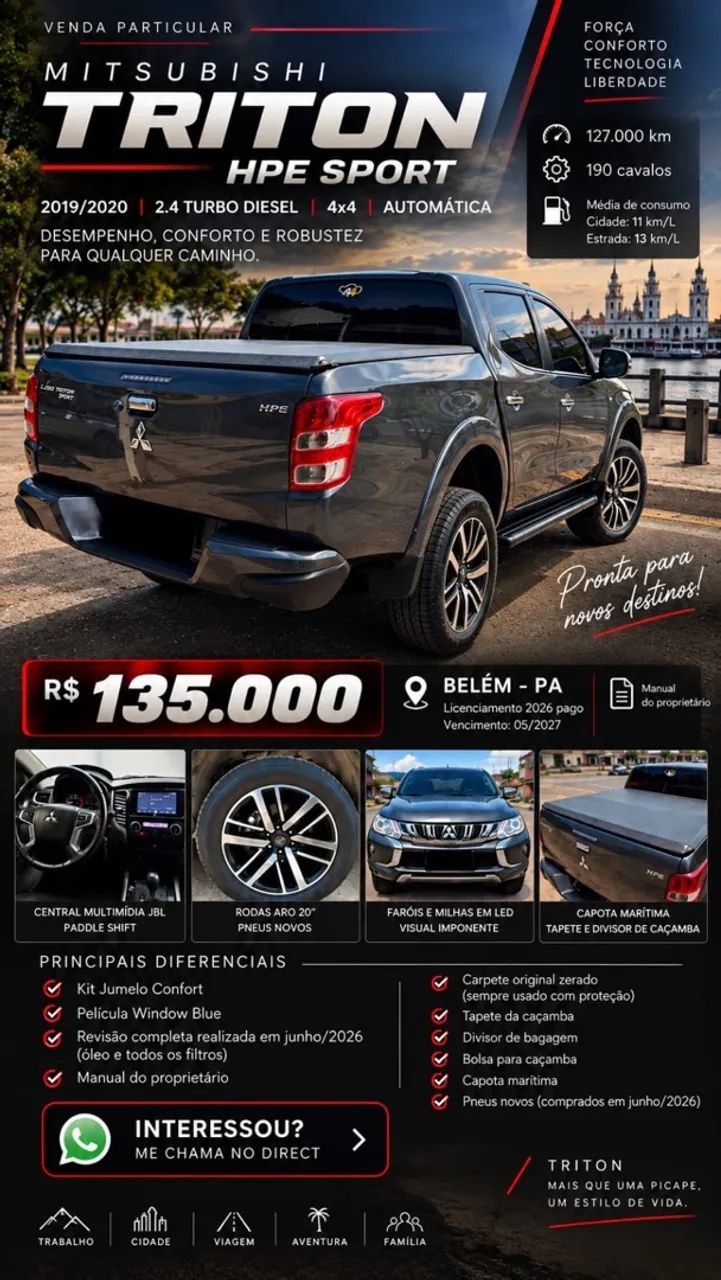 Mitsubishi L200 L200 Triton Sport HPE 2.4 CD Diesel Aut. 2020