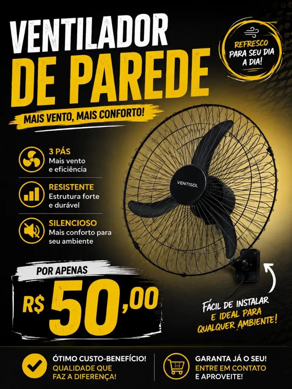 Ventilador de parede