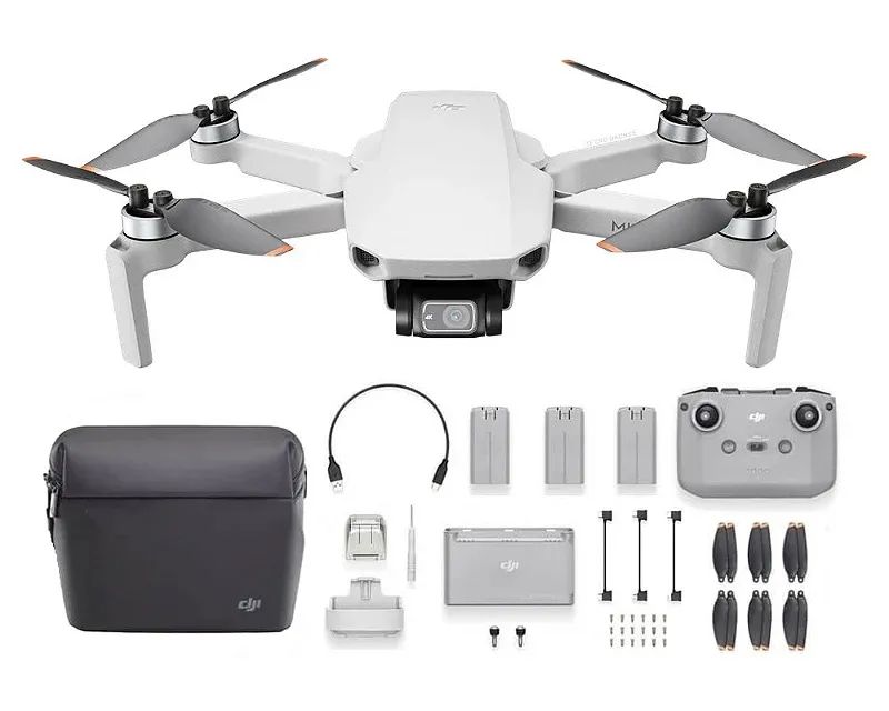 Drone DJI Mini 2 + 3 Baterias Extras + acessórios | Revisado