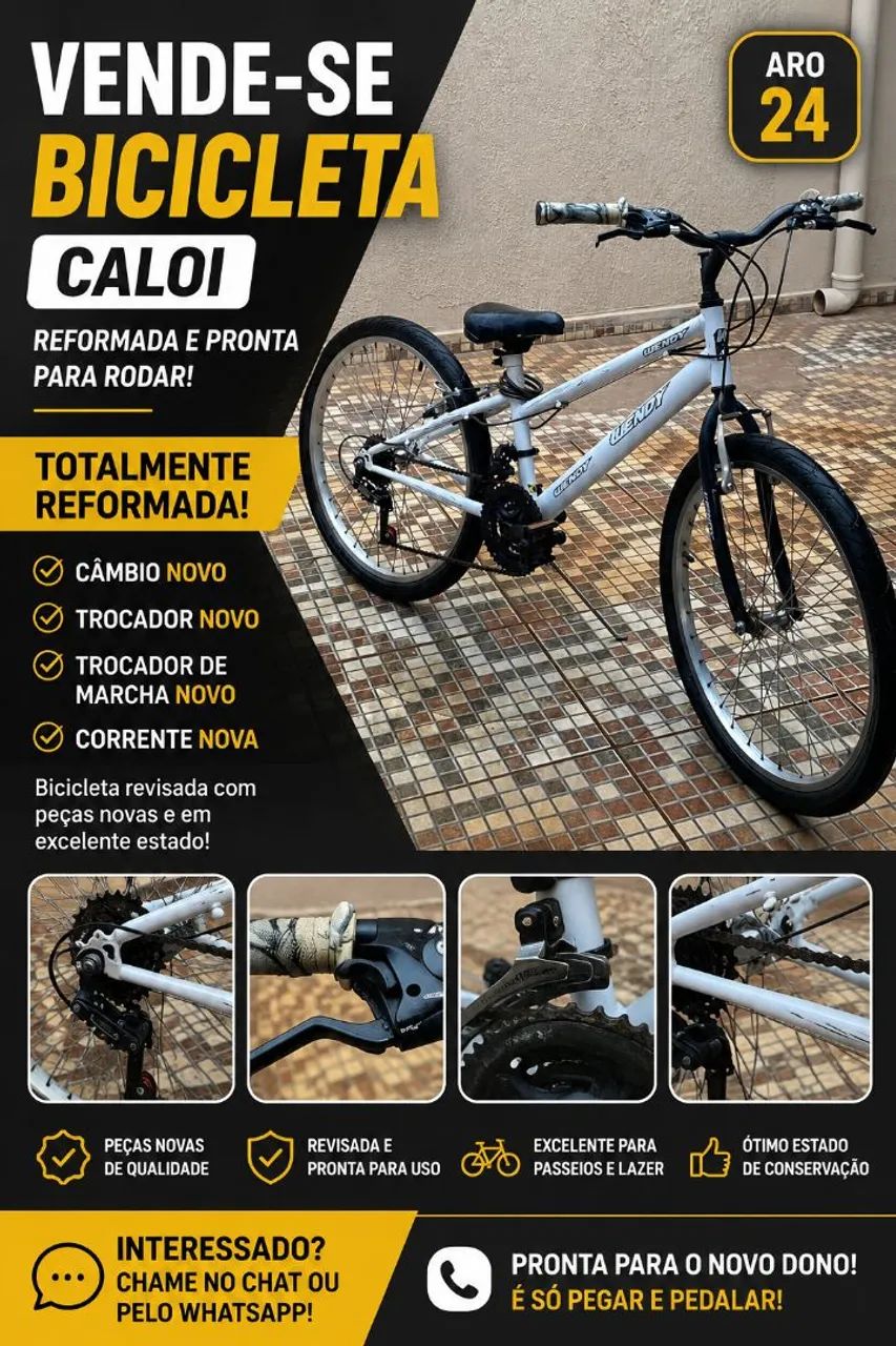 Bicicleta Aro 24 caloi - Foto 3