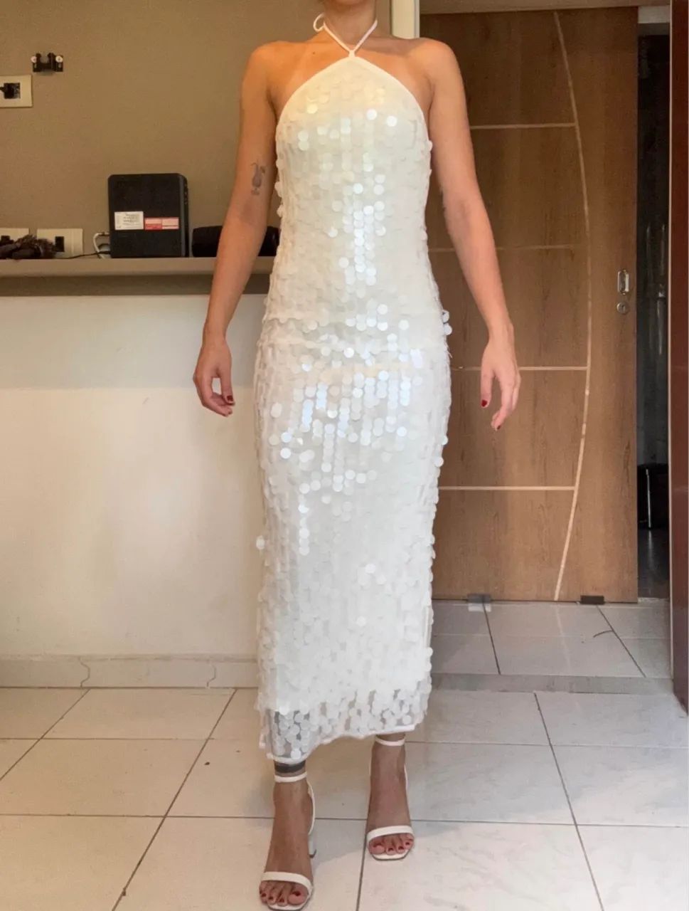 Vestido Branco P Novo - Foto 2