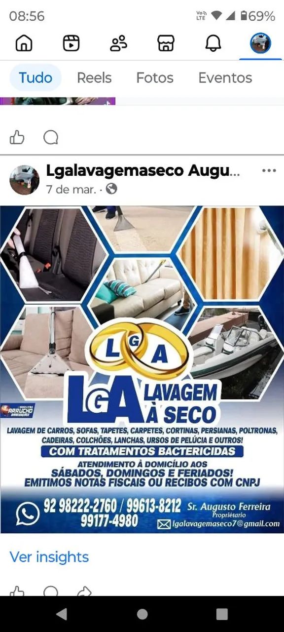 LGA.LIMPEZA DE ESTOFADOS EM GERAL 