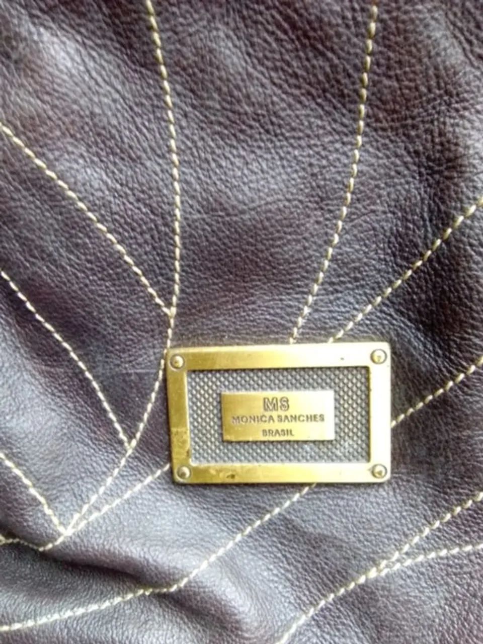 Bolsa Mônica Sanches Marrom Vintage Original  - Foto 2