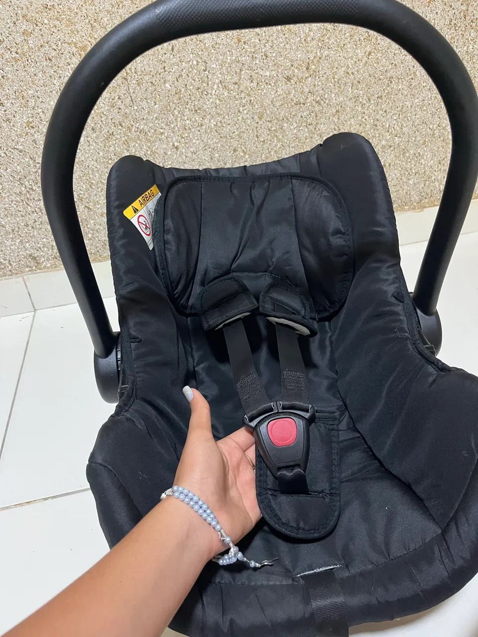 Bebê conforto grid 0 a 13kg Galzerano cor preto - Foto 5