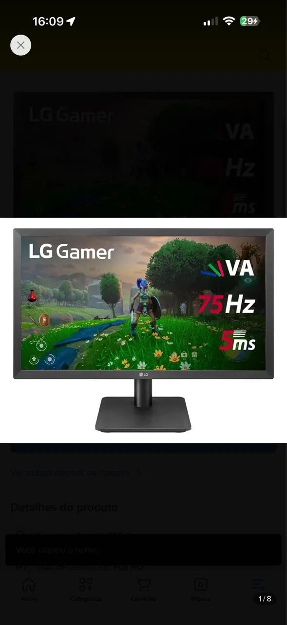 Monitor gamer LG  - Foto 3
