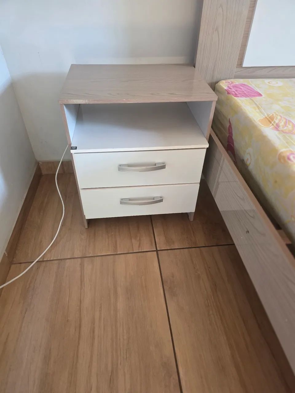 CAMA D CASAL COLCHÃO E 2 CRIADO MUDO  - Foto 5